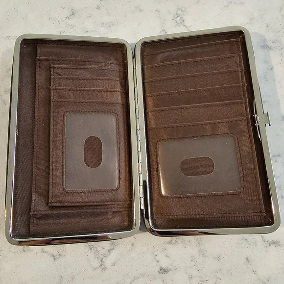 Montana West Brown Rhinestone Embelished Ladies Wallet - Picture 5 of 8